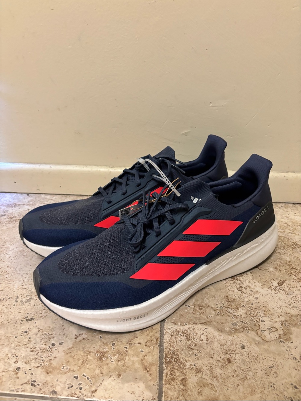 Adidas UltraBoost 5X Running Shoes - Blue / Red - Men's Size 17 - JS1929 - NEW